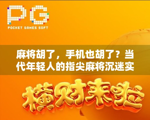 麻将胡了，手机也胡了？当代年轻人的指尖麻将沉迷实录